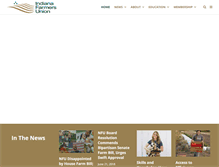 Tablet Screenshot of indianafarmersunion.org